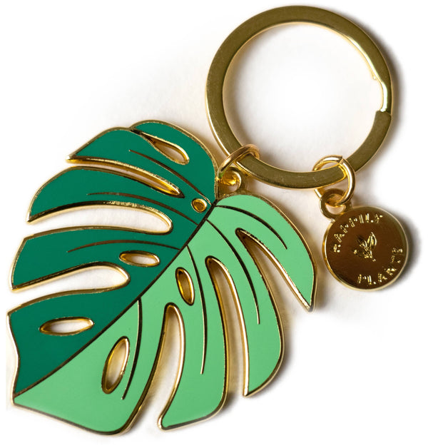 Monstera 'Deliciosa' Plant Lover Keychain, Plant Gifts