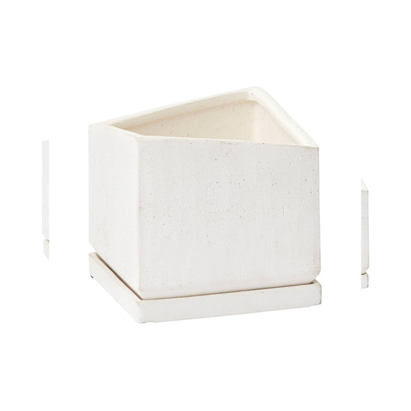 Tevy Pot with Saucer 6"x 5.75"