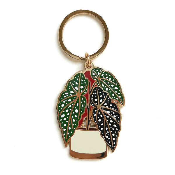 Begonia Plant Keychain | Summer Gift + Garden Gift