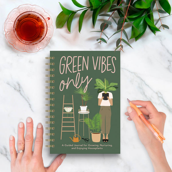 Houseplant Journal Green Vibes Only