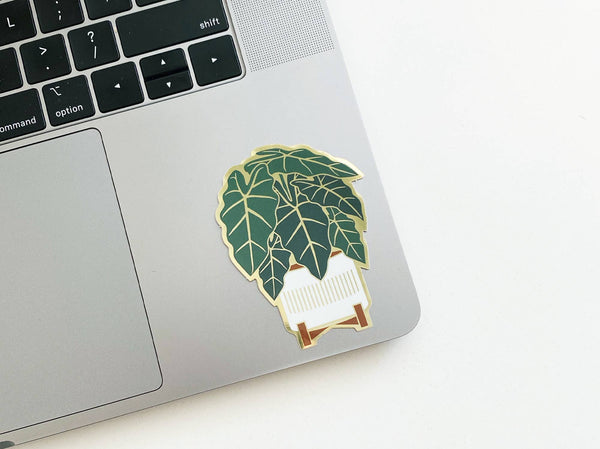 Alocasia Sticker | Luxe Metallic Gold Sticker