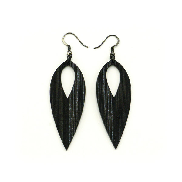 Nativas [13] // Acrylic Earrings - Black Galaxy, Black
