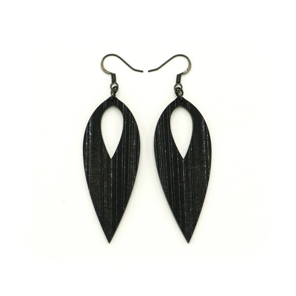 Nativas [13R] // Acrylic Earrings - Black Galaxy, Black