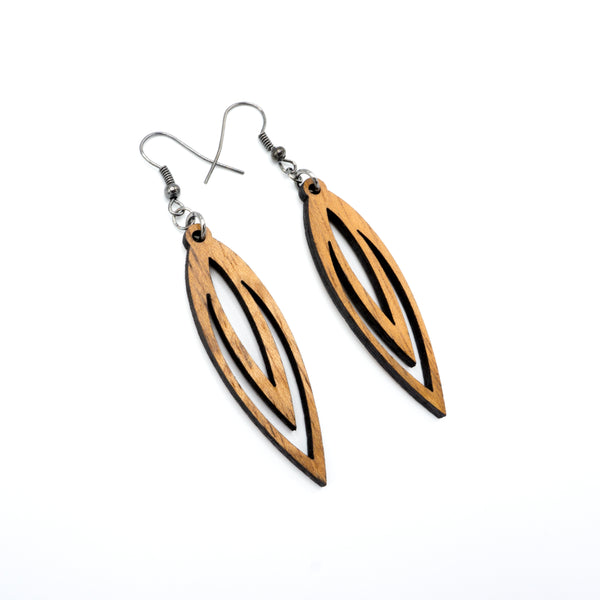 Totem 07 [S] // Wood Earrings - Jatoba