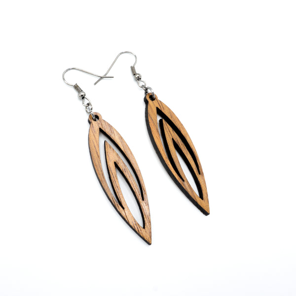 Totem 08 [S] // Wood Earrings - Jatoba