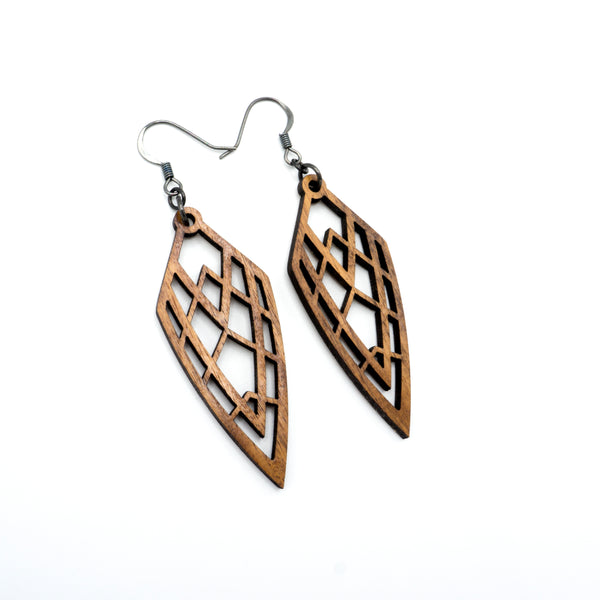 Arrowhead 01 [S] // Wood Earrings - Bolivian Rosewood