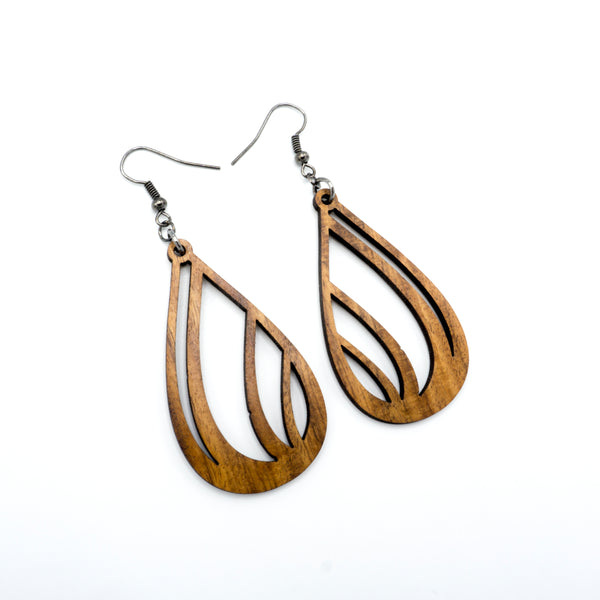 Drop 03 [S] // Wood Earrings - Jatoba