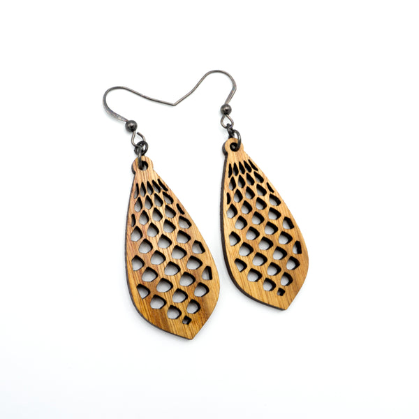 Gem Point 01 [S] // Wood Earrings - Canarywood